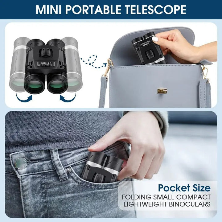 Compact Binoculars Waterproof FMC Coating High Powered Pocket