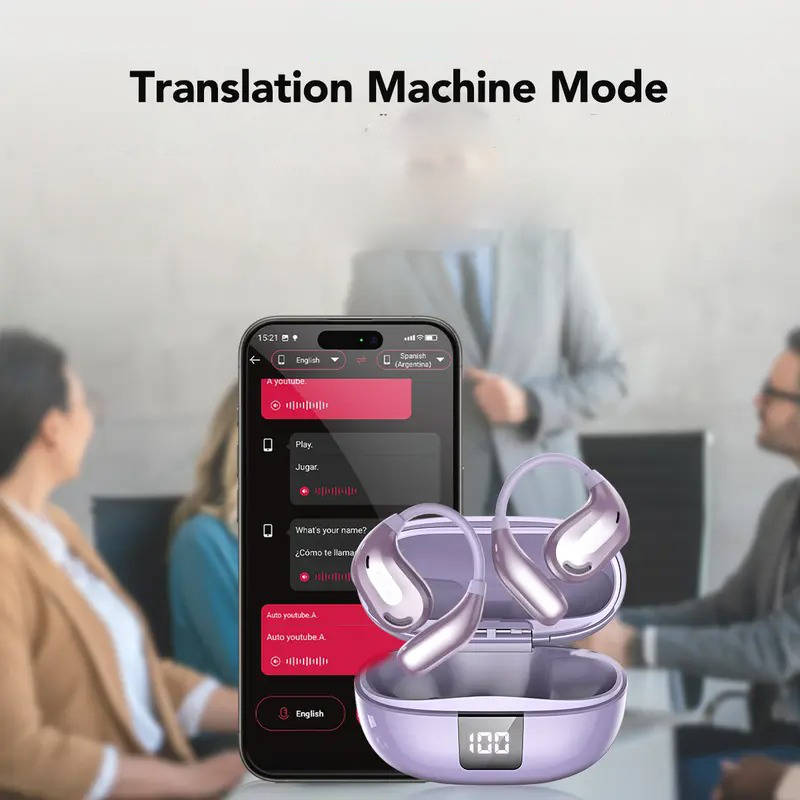 Wireless Bluetooth Earphones with Real-Time Language Translation