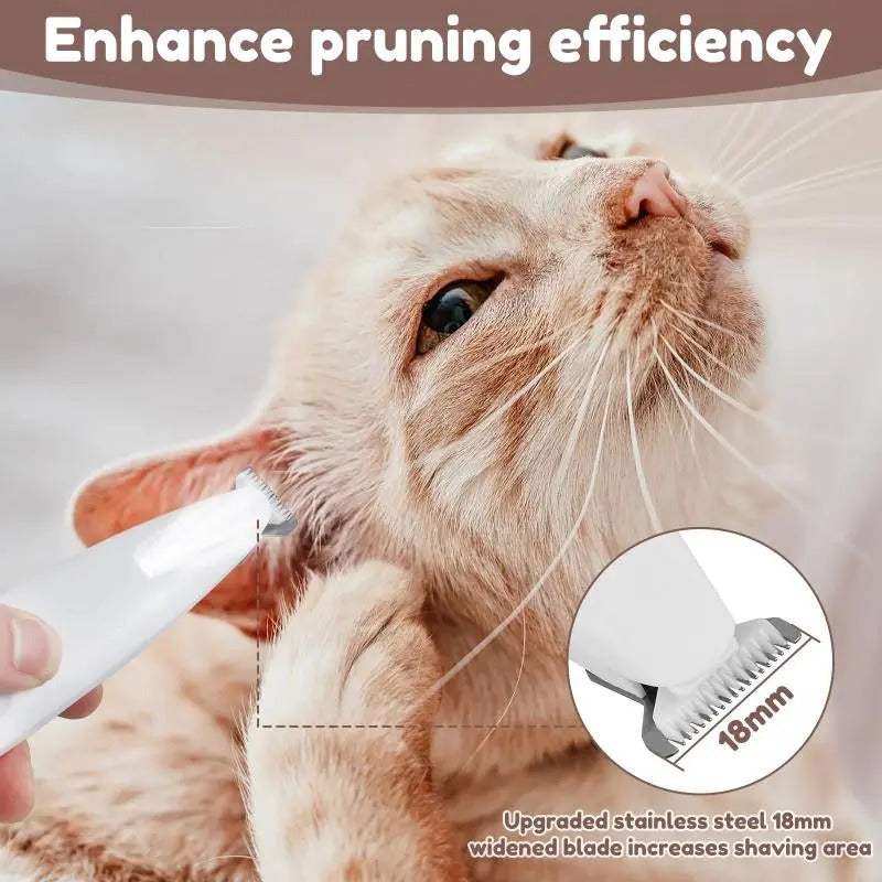 Pet LED Paw Trimmer Waterproof Whisper Quiet USB Charging