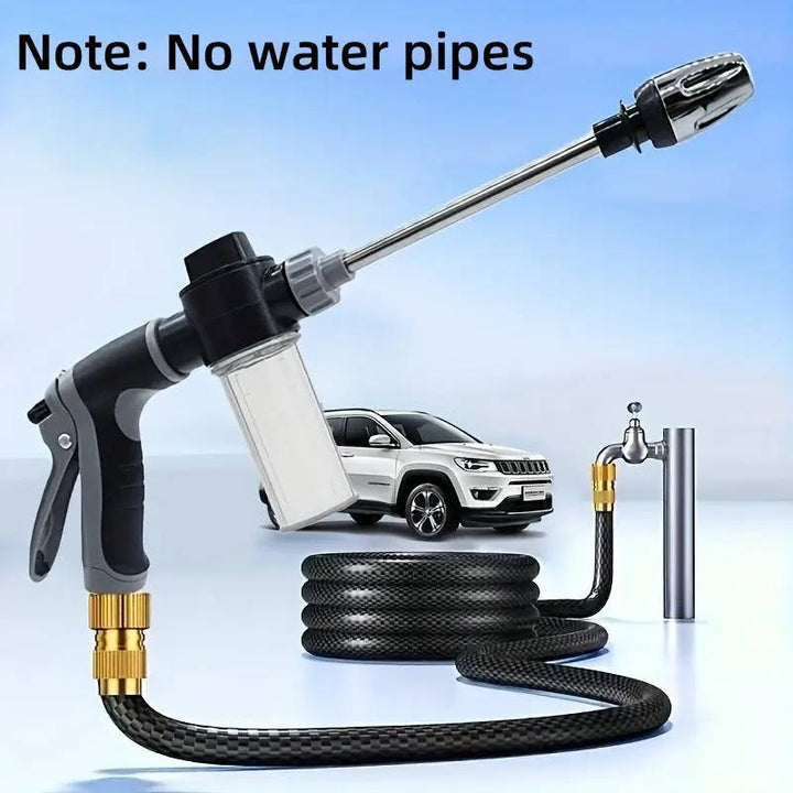 Universal Fit Stainless Steel Garden Hose Nozzle High Pressure Long