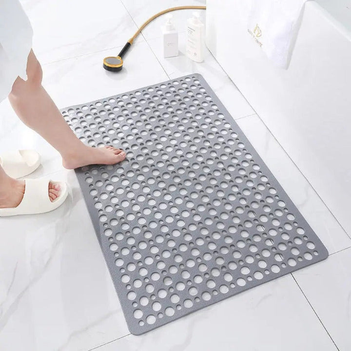 Non-Slip Shower Mat with Suction Cups and Drainage Holes 16x28 Inch