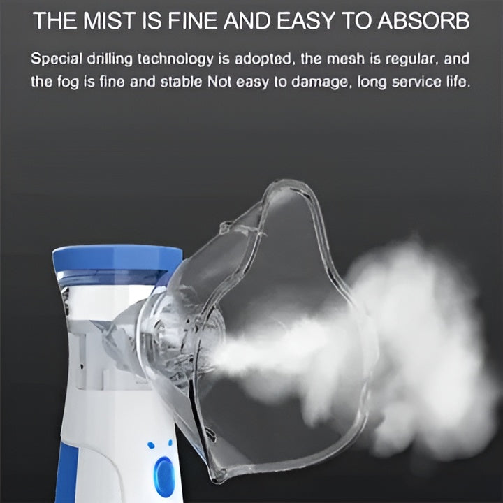 Portable Mini Mesh Nebulizer Compact Lightweight