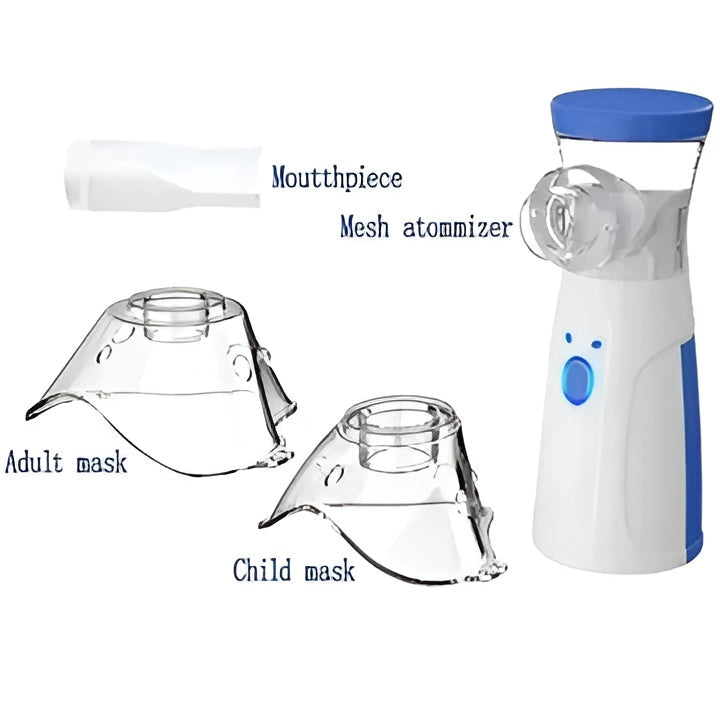 Portable Mini Mesh Nebulizer Compact Lightweight