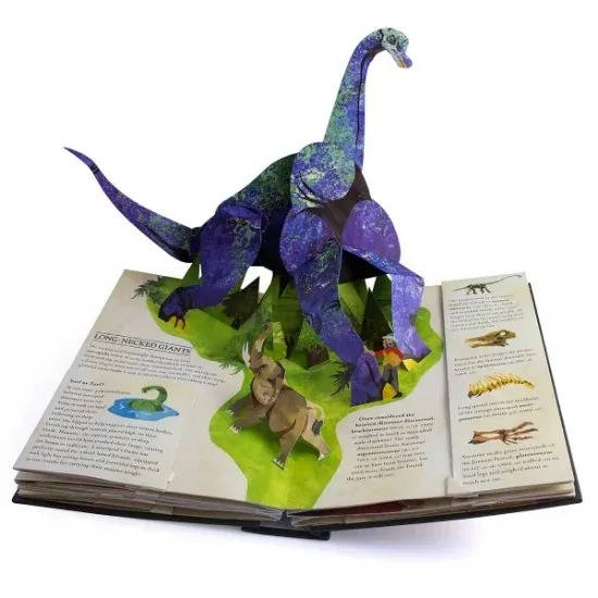 Childrens 3D Pop-Up Book Educational Dinosaur Design