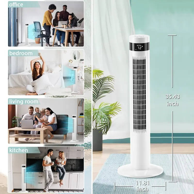 Portable Air Conditioner Bladeless Quiet Adjustable Speed