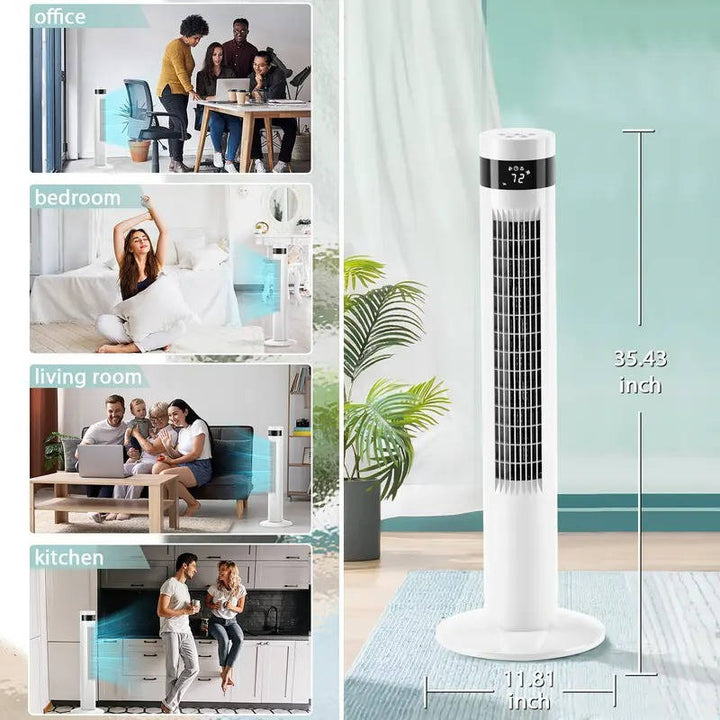 Portable Air Conditioner Bladeless Quiet Adjustable Speed