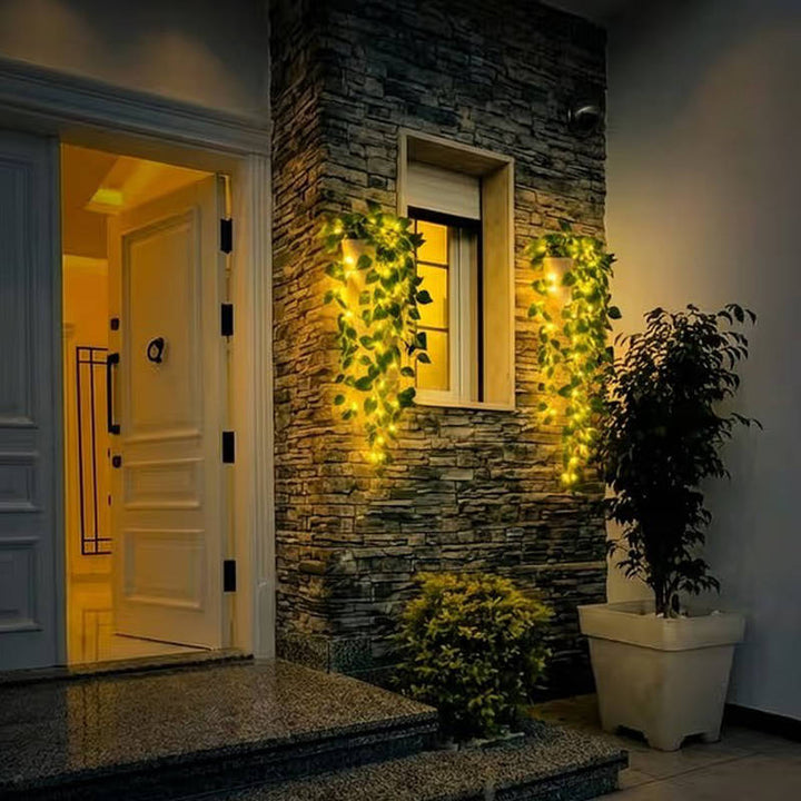Artificial Hanging Ivy Garland with LED Lights Indoor Wall Decor