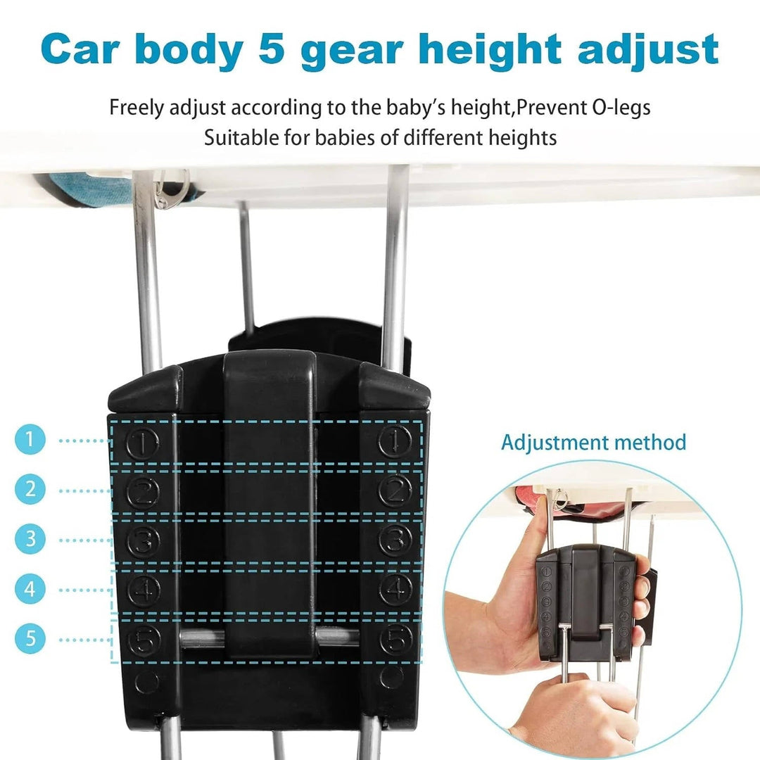 Baby Walker with Anti-Rollover Safety Feature
