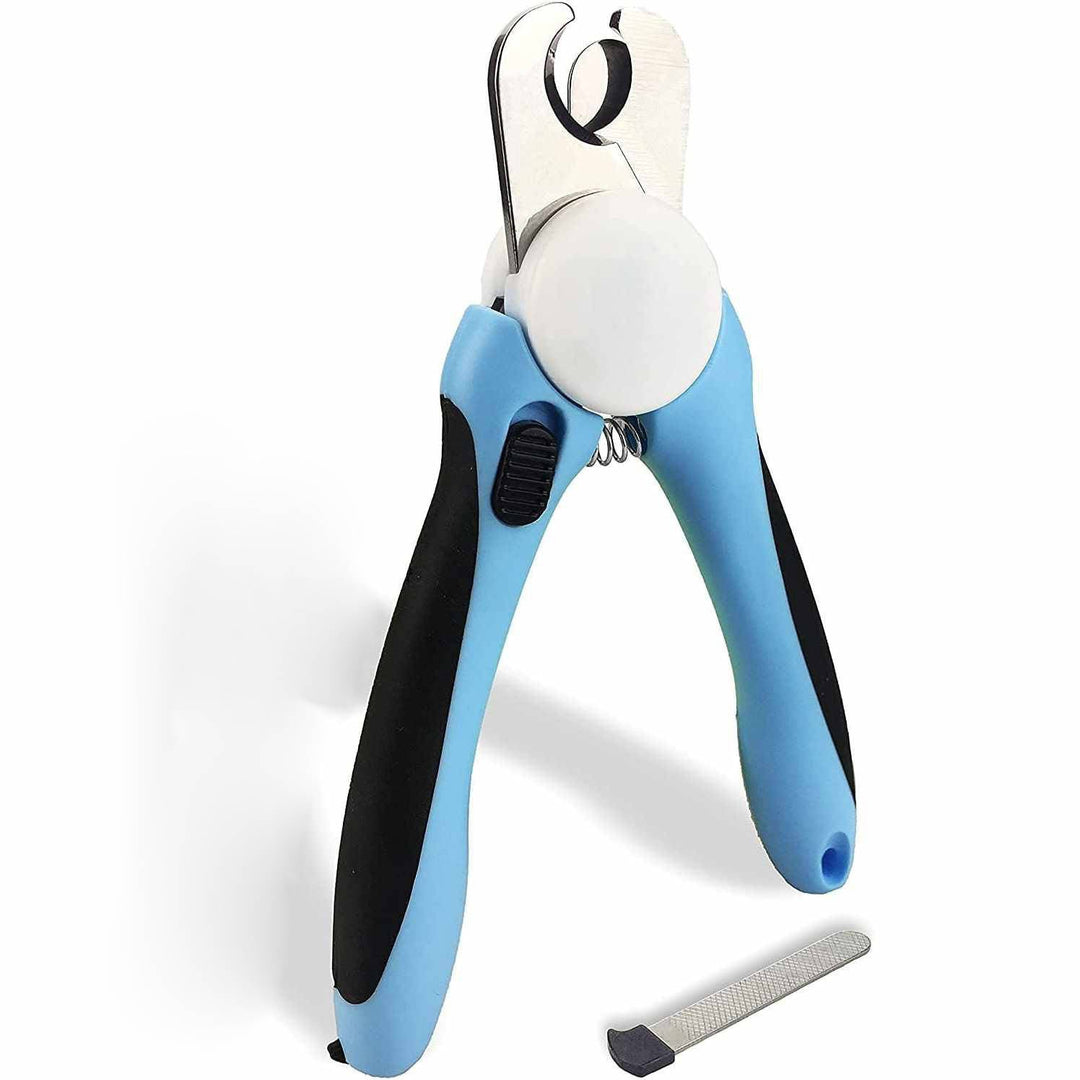 Pet Nail Clippers Stainless Steel Blades Non-Slip Handle with Safety