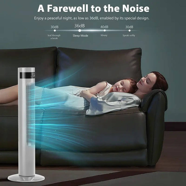 Tower Fan Remote Control 85 Degree Oscillation 12 Hour Timer