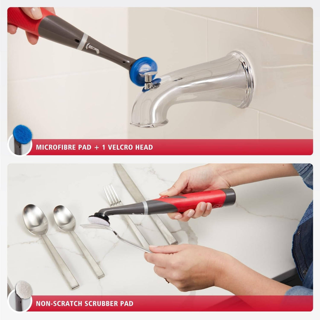 Cordless Electric Grout Cleaner Brush with Scrubber Kit