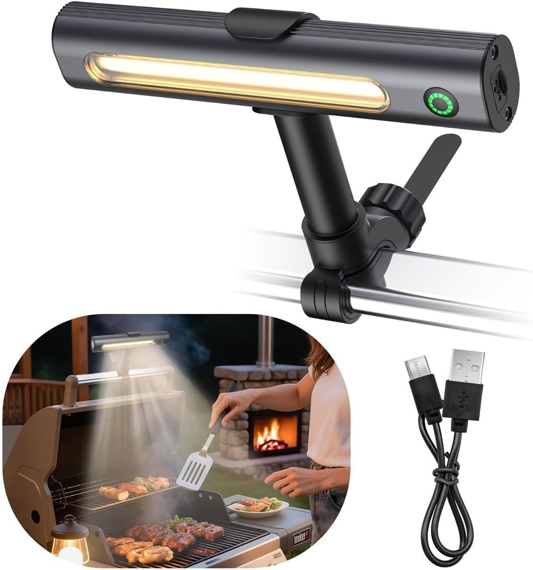 Rechargeable Magnetic BBQ Grill Thermometer USB C Waterproof
