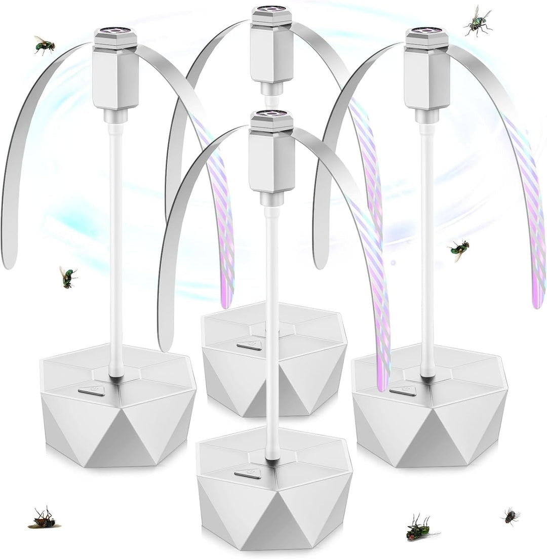 Indoor Outdoor Repellent Fan with Holographic Blades Portable Design