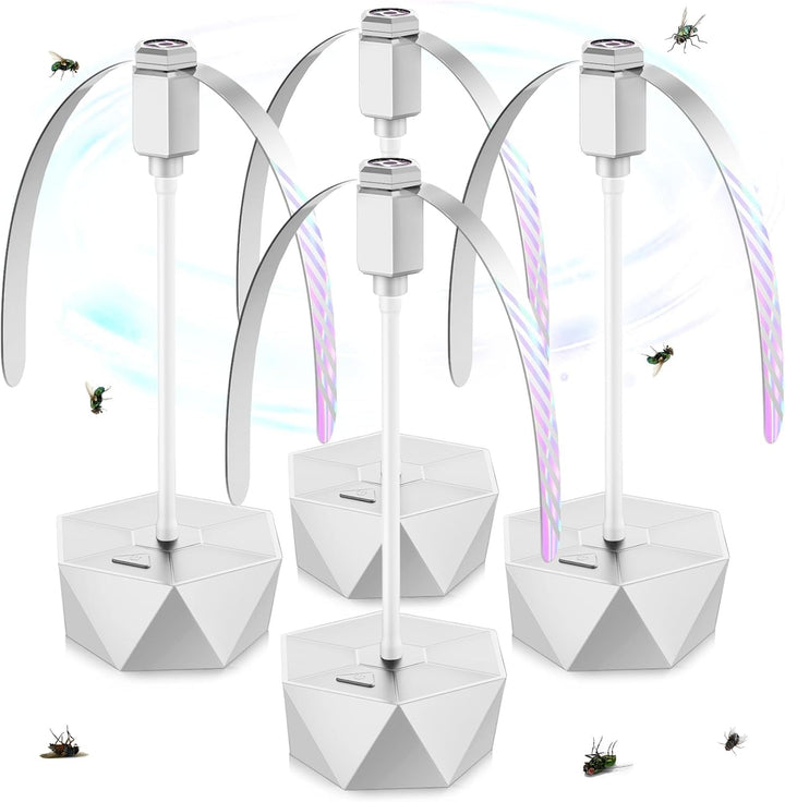 Indoor Outdoor Repellent Fan with Holographic Blades Portable Design