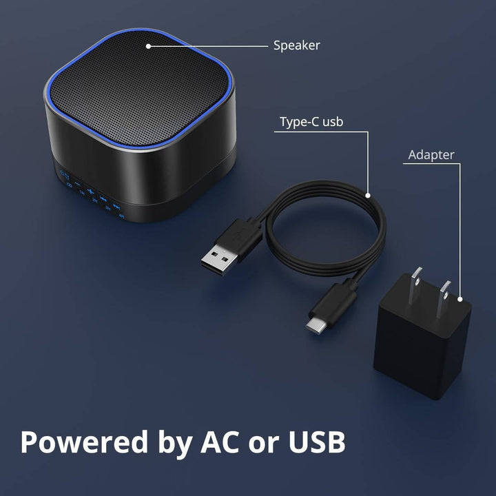 Sound Noise Machine with Natural Soothing Sounds and Memory Function