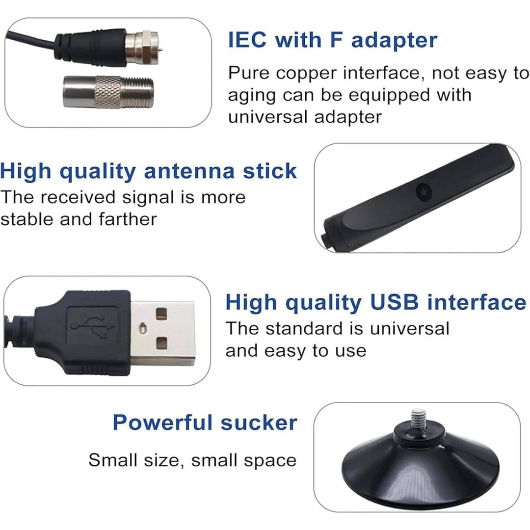 Indoor Digital TV Antenna Signal Amplifier Compact Design