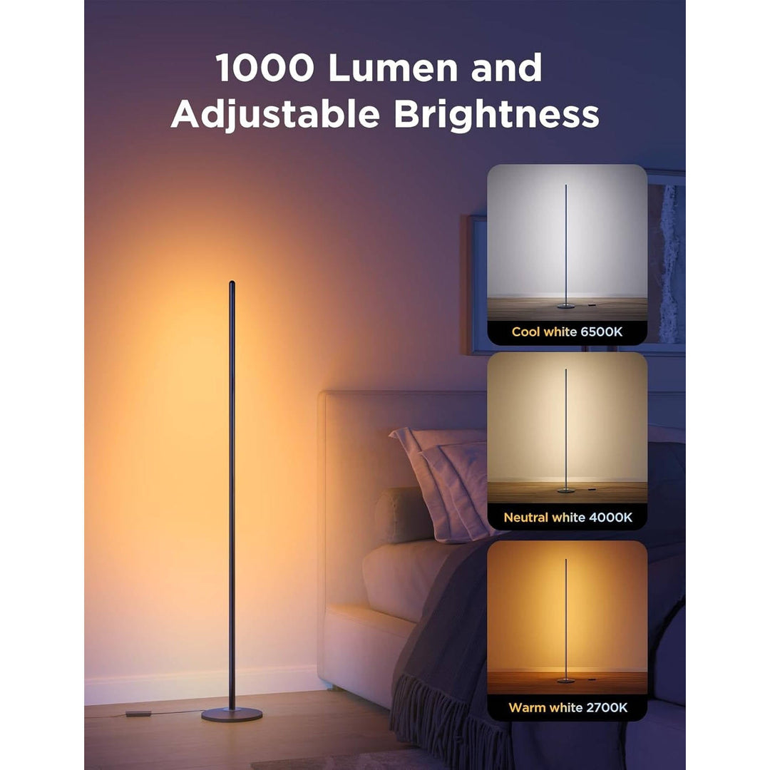 LED Corner Floor Lamp Smart Home Compatible with Alexa and Matter