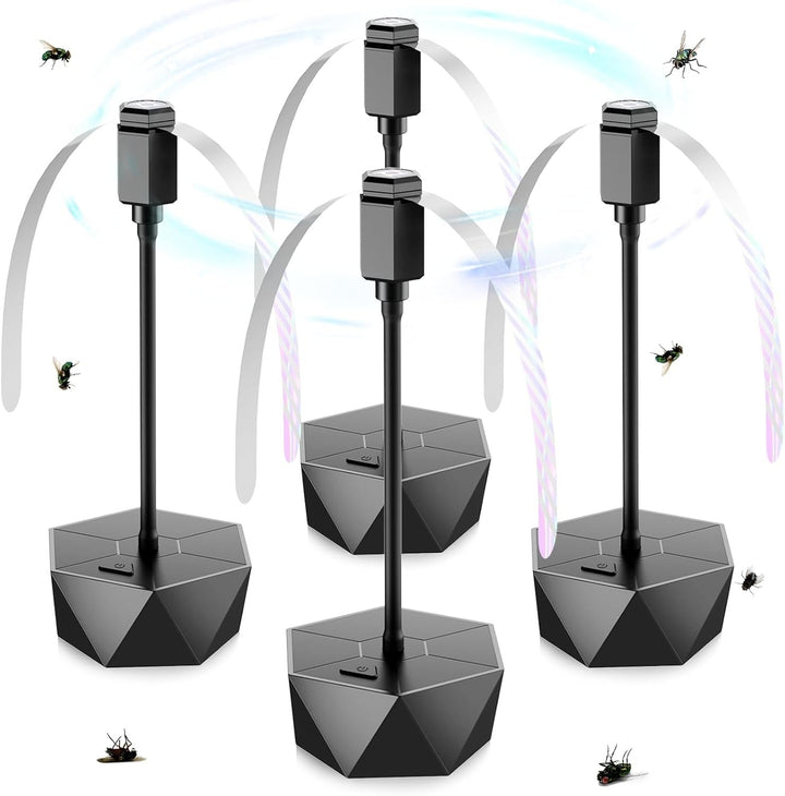 Indoor Outdoor Repellent Fan with Holographic Blades Portable Design - Lenila