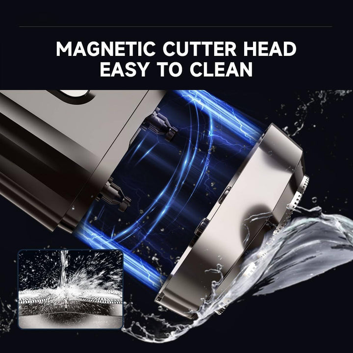 Mens Electric Shaver Waterproof Rotary USB Rechargeable