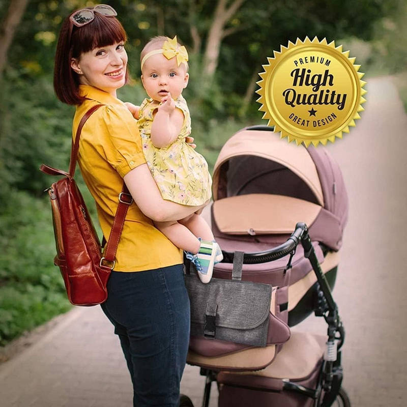 Baby Changing Pad Portable with Wipes Pocket Travel Mat