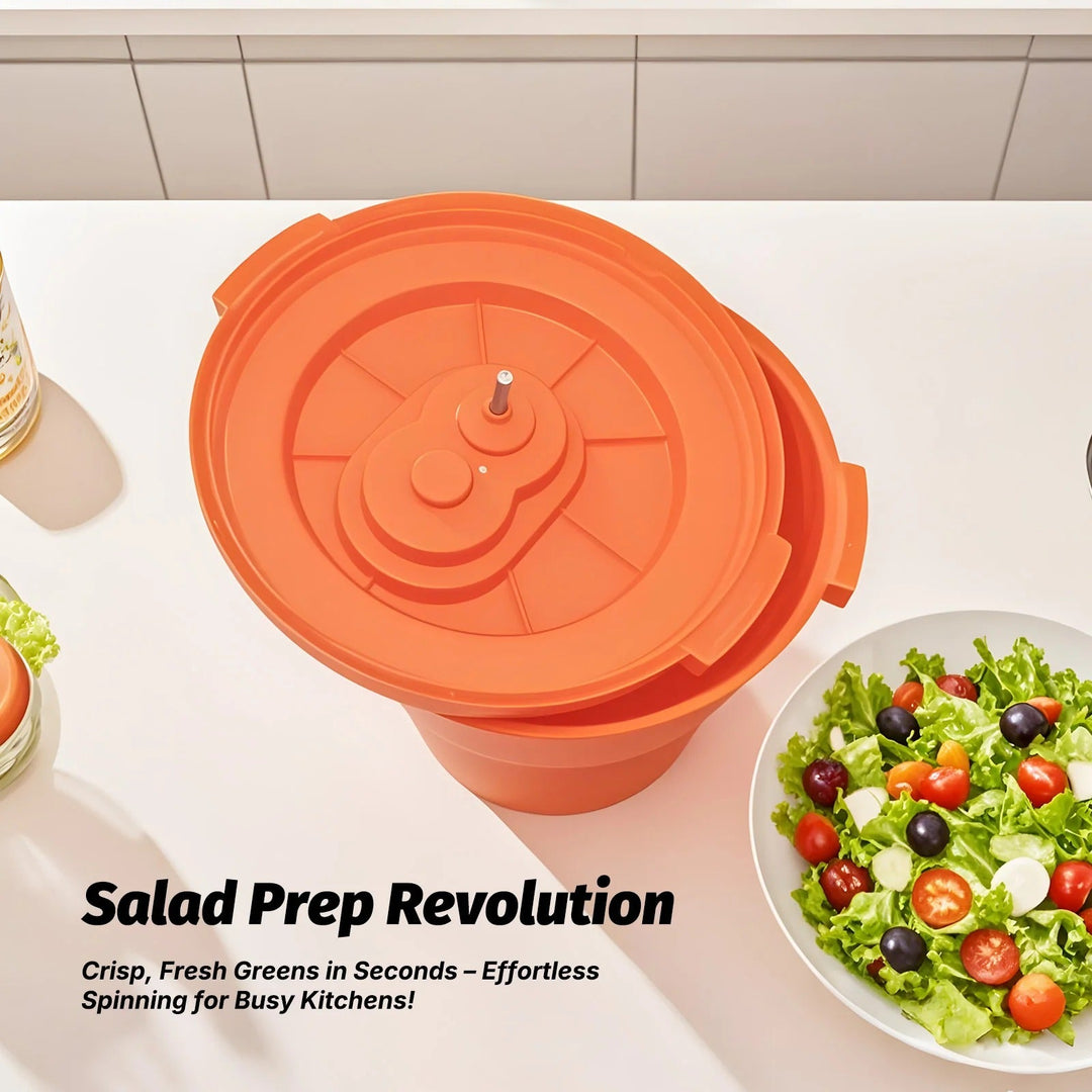 Manual Salad Spinner Large Capacity with Handle Commercial Vegetable