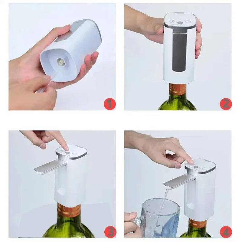 Electric Wine Aerator and Separator with Fast Air Pump for Home and