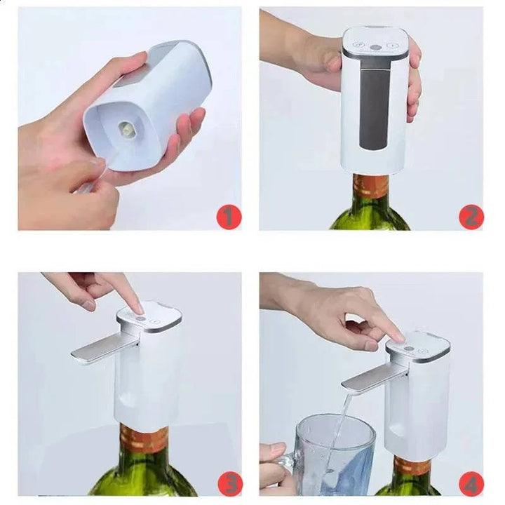 Electric Wine Aerator and Separator with Fast Air Pump for Home and