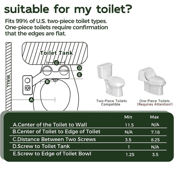Self-Cleaning Bidet Toilet Attachment with Dual Nozzle Cold Water