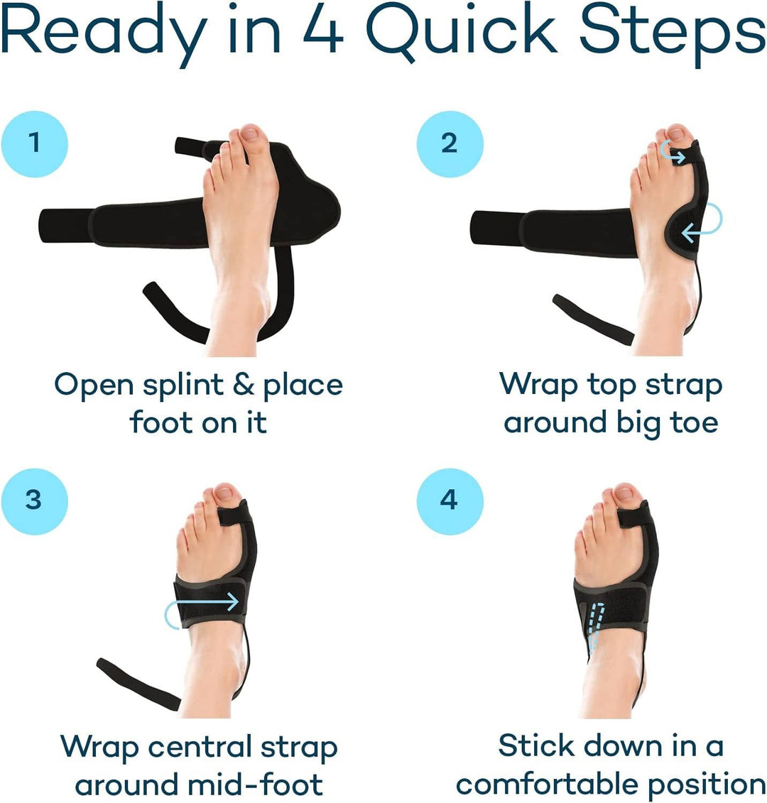 Bunion Corrector Splint Adjustable Cushioned Support Brace
