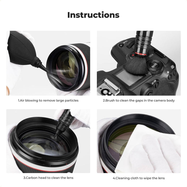 Camera Lens Cleaning Kit with Lens Pen Air Blower Microfiber Cloth