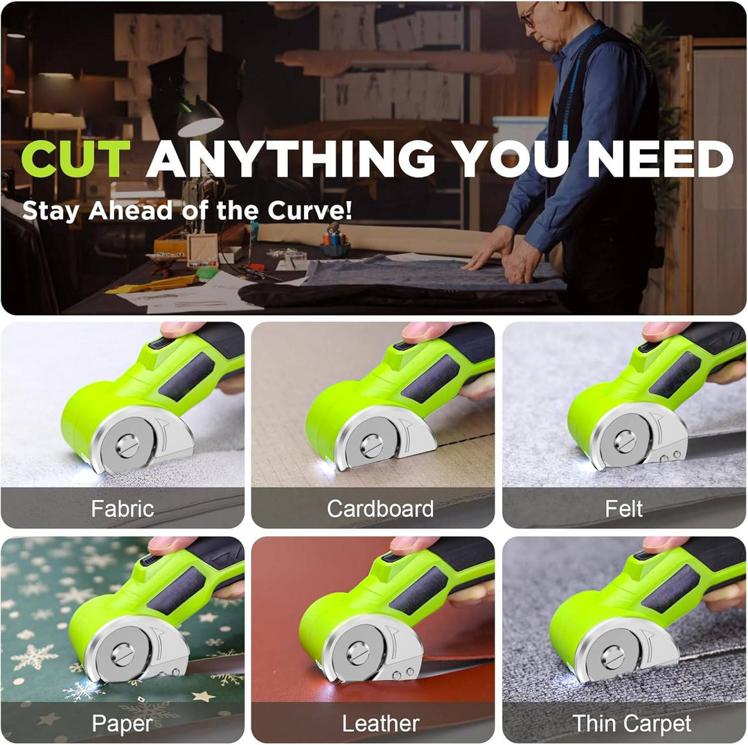 Cordless Electric Scissors Rechargeable Portable Fabric Cutter