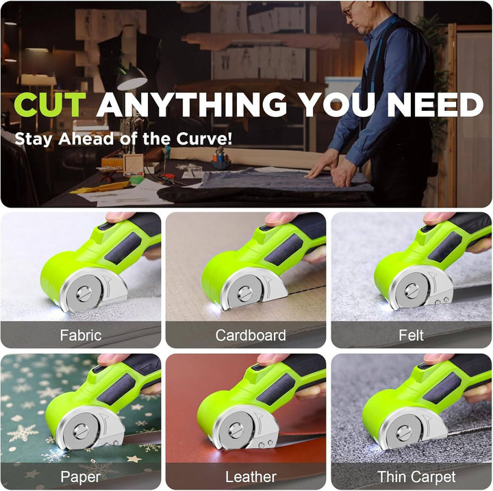 Cordless Electric Scissors Rechargeable Portable Fabric Cutter