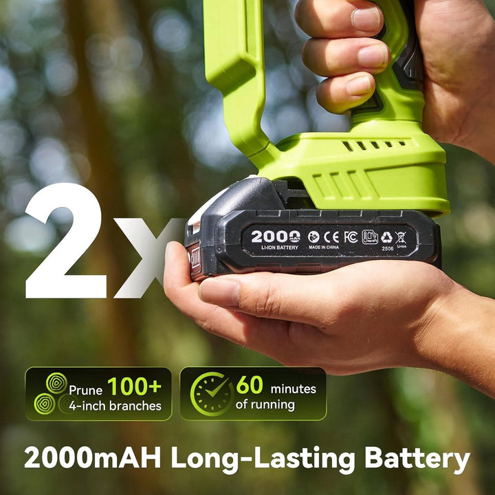 Cordless Mini Chainsaw 1000W with Battery Compact Wood Cutting Tool