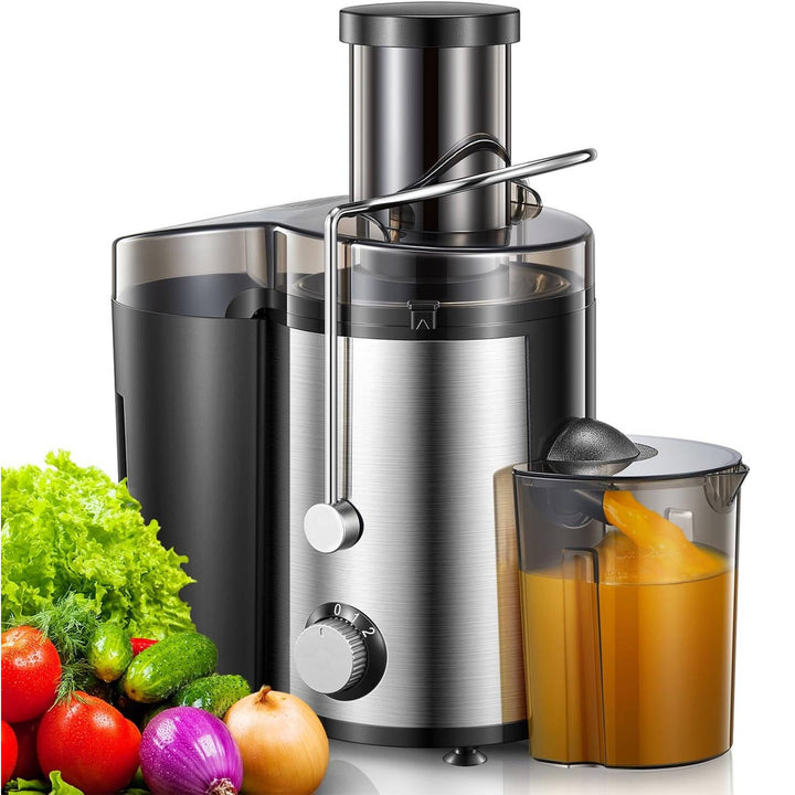 Unisex Centrifugal Juicer Stainless Steel Wide Feed Chute - Lenila