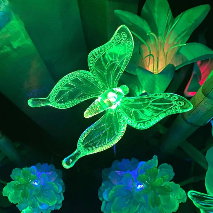Solar Stake Lights Decorative LED Garden Figurines Outdoor Pathway