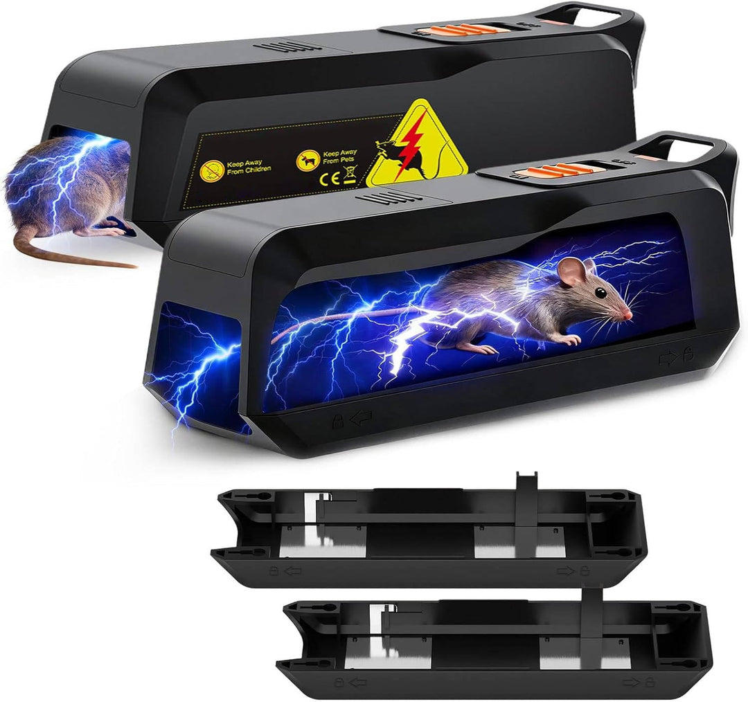 Electronic Mouse Trap Pack Humane No-Touch Rodent Control - Lenila