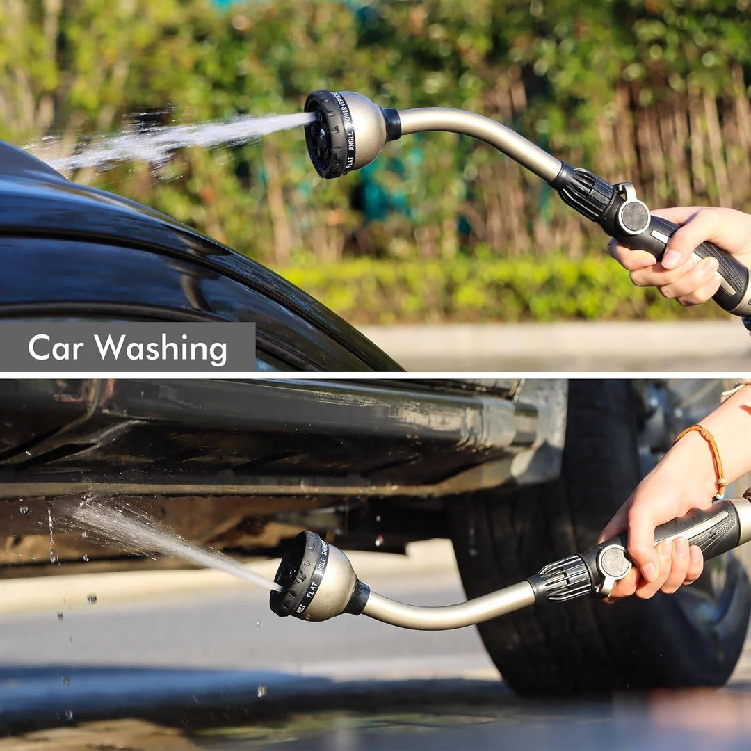 Garden Watering Wand Metal Heavy Duty Hose Nozzle Adjustable Spray