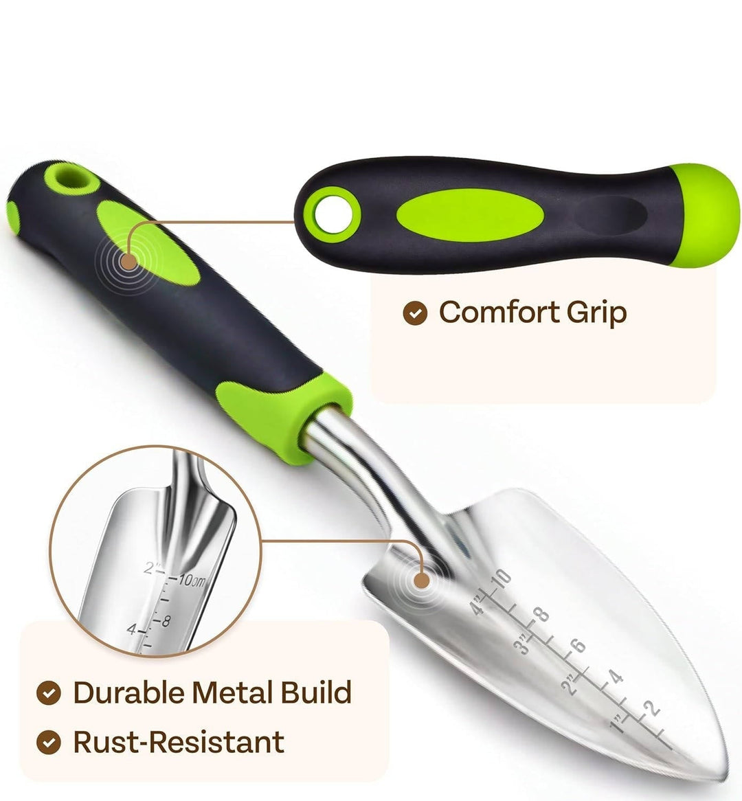 Ergonomic Gardening Tools Kit Heavy Duty for Women and Men
