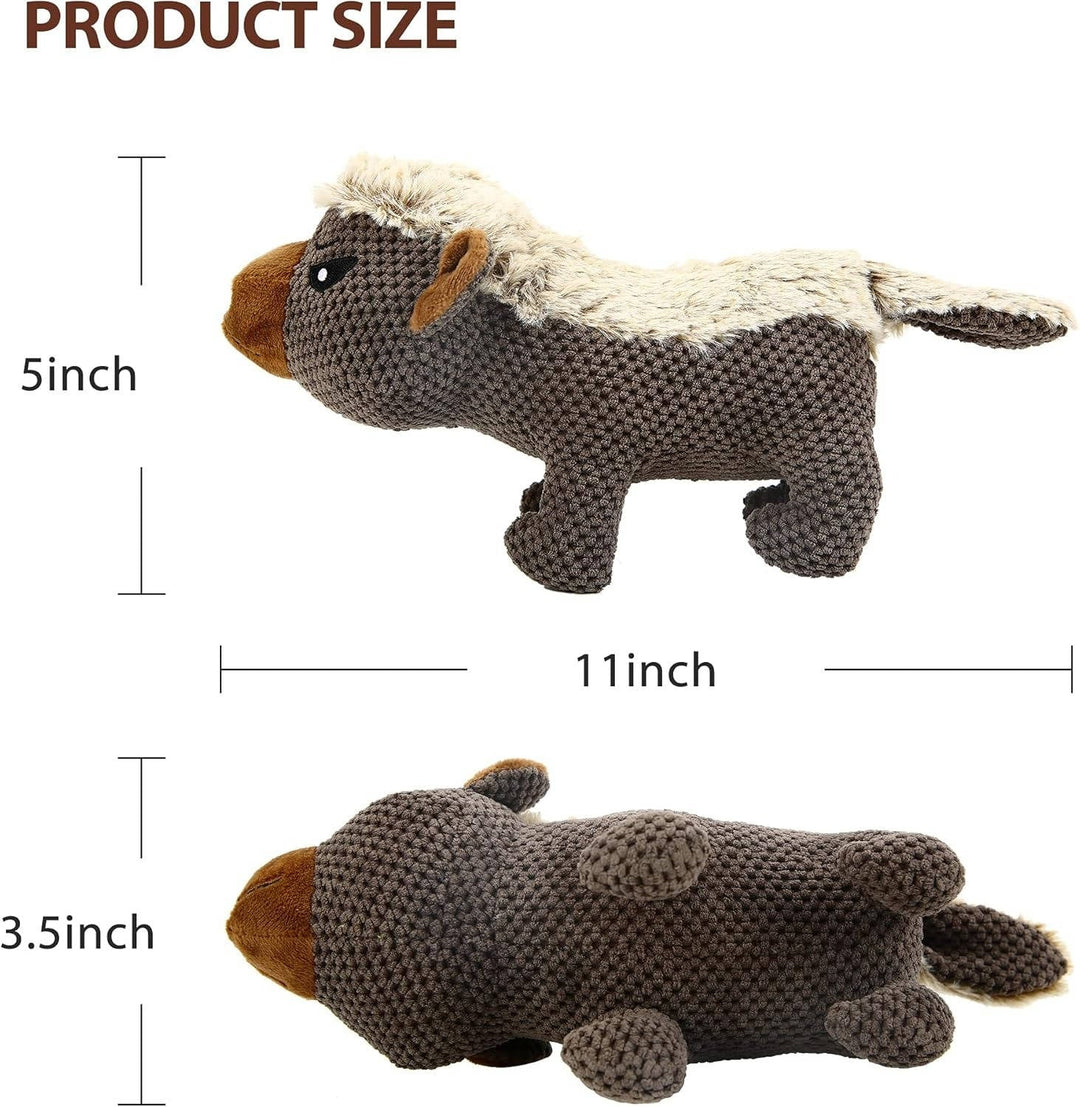 Dog Plush Toy Durable for Aggressive Chewers Medium Large Breed