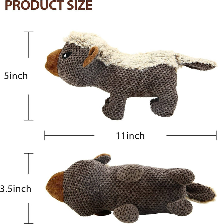 Dog Plush Toy Durable for Aggressive Chewers Medium Large Breed