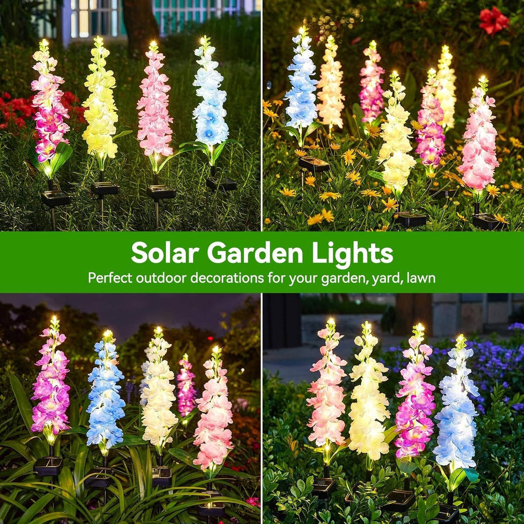 Outdoor Solar Garden Lights Waterproof LED Decorative Flower Design