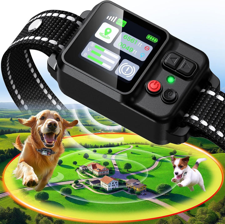 Wireless Dog Collar System Rechargeable Waterproof Training Modes - Lenila