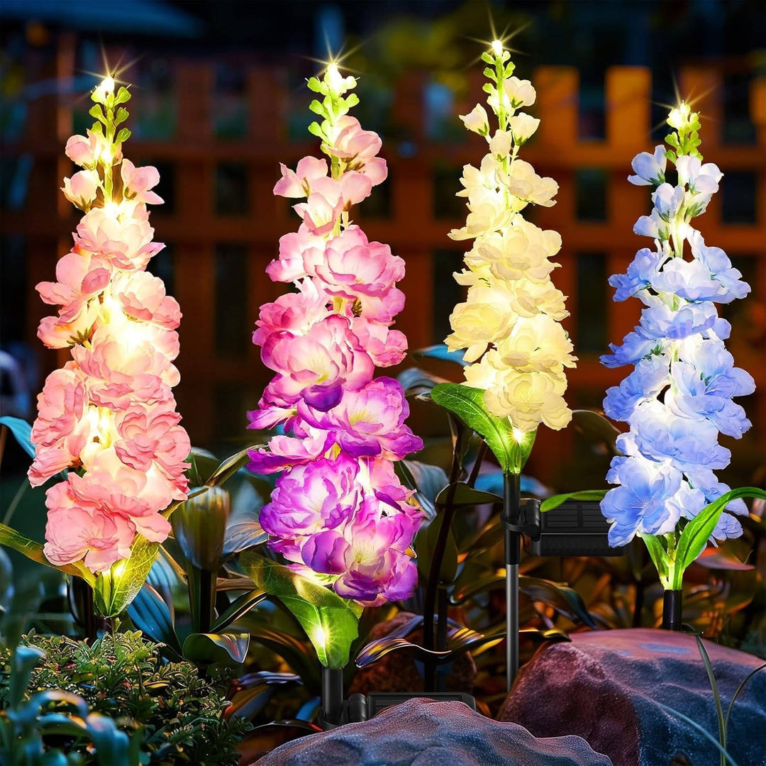Outdoor Solar Garden Lights Waterproof LED Decorative Flower Design - Lenila