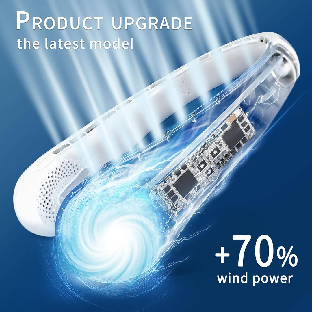 Portable Hands- Bladeless Neck Fan Wearable Design
