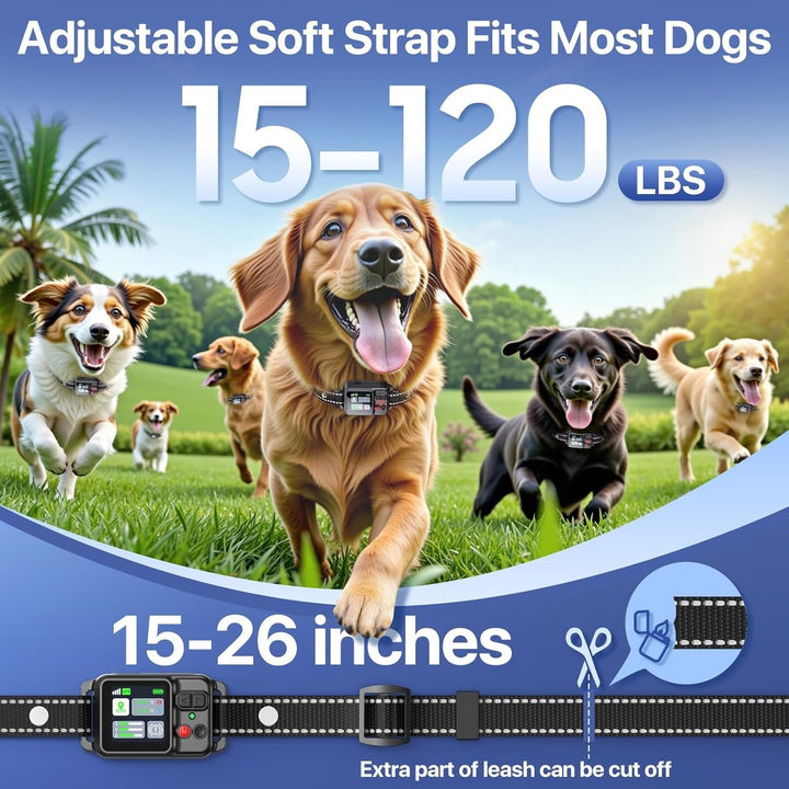 Wireless Dog Collar System Rechargeable Waterproof Training Modes