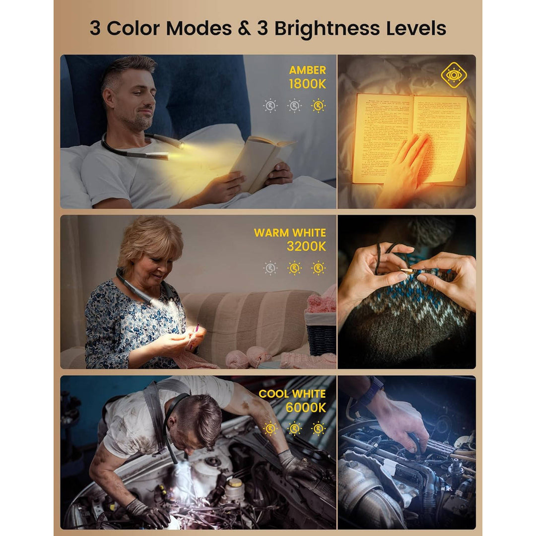 Portable Neck Reading Flexible Hands- Design