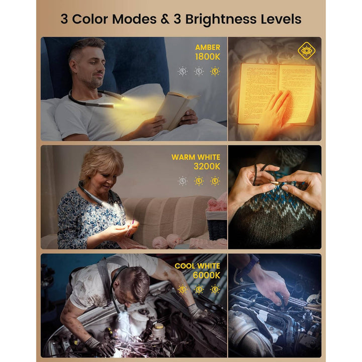 Portable Neck Reading Flexible Hands- Design