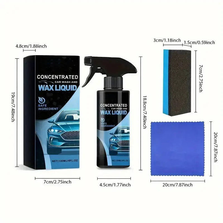 Car Ceramic Coating Spray with Polishing Spot Remover and Microfiber