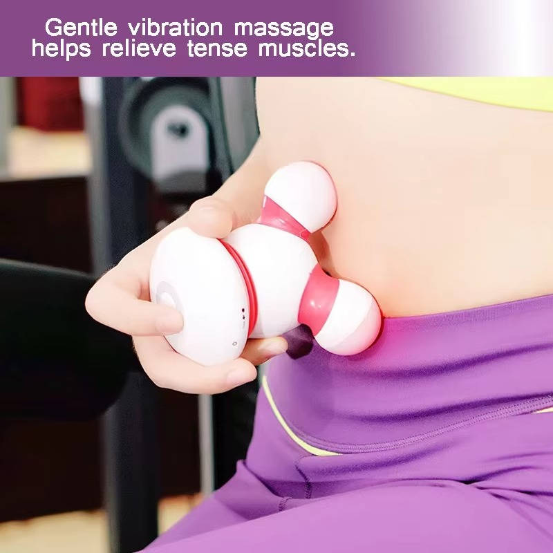 Portable Handheld Body Massager Mini Vibrating LED Battery Operated