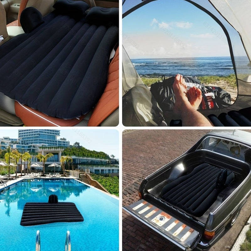 Portable Air Mattress with Pump for Car Backseat Inflatable Camping